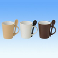 12 Oz Ceramic Latte Mug w/ Spoon
